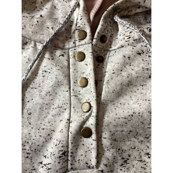 NEW Yellowstone Dutton Ranch Sz 2XL Hoodie Speckled Snap Closure - Picture 5 of 8